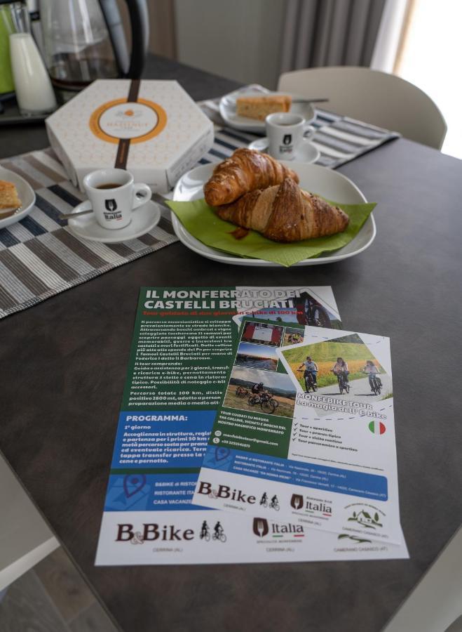 Mombello Monferrato B & Bike Di Ristorante Italia المظهر الخارجي الصورة